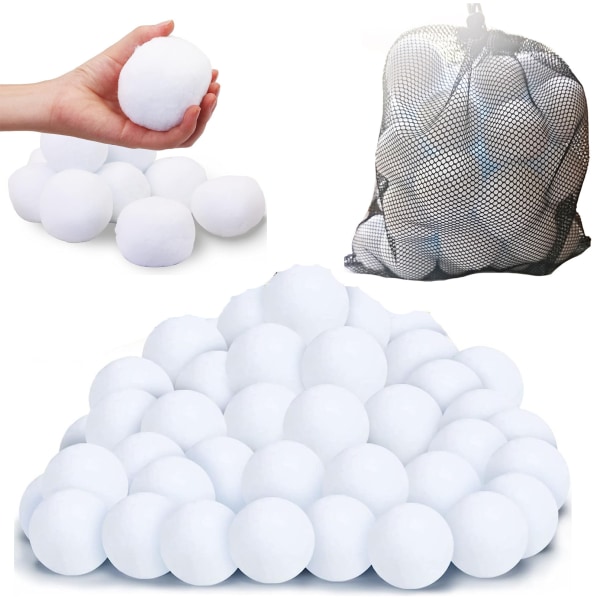 60-delers gjenbrukbare vannballer for utendørs leker og spill hvit