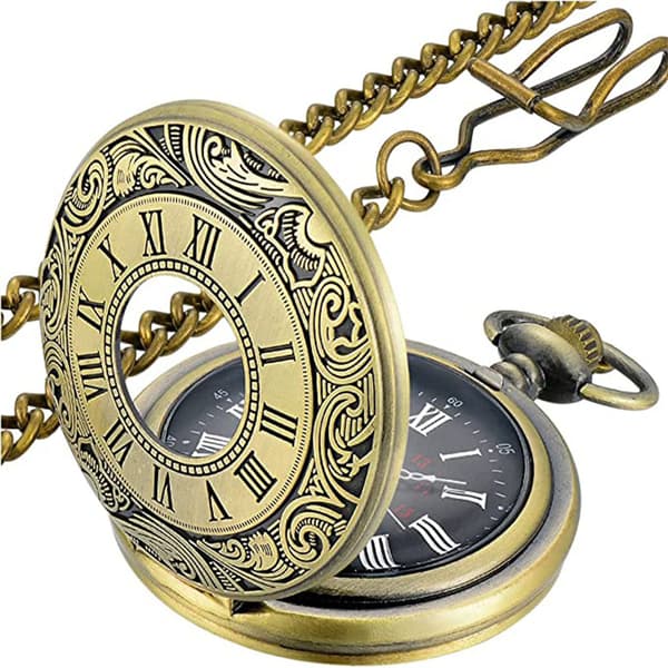 (Bronse) Lommeur Vintage Stål Herreur