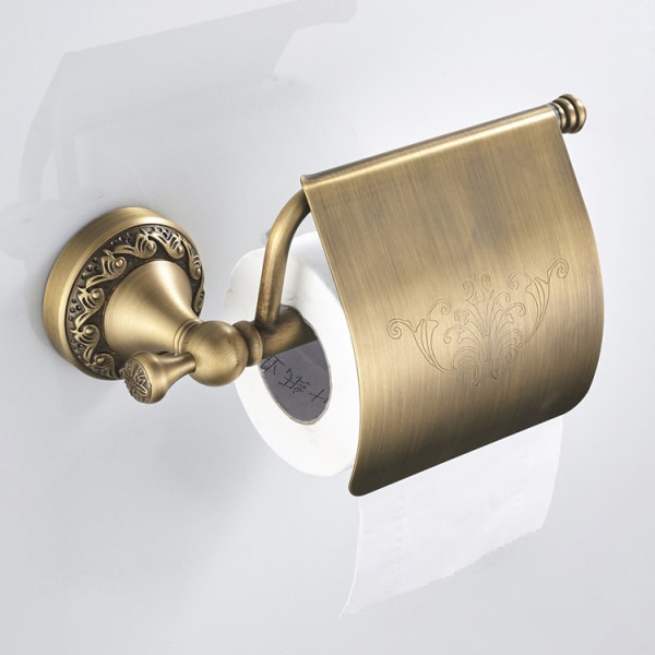 Antik WC-Papierhalter, Retro Wandmontage WC-Papier, Messing WC-Papierhalter für Bad und Küche