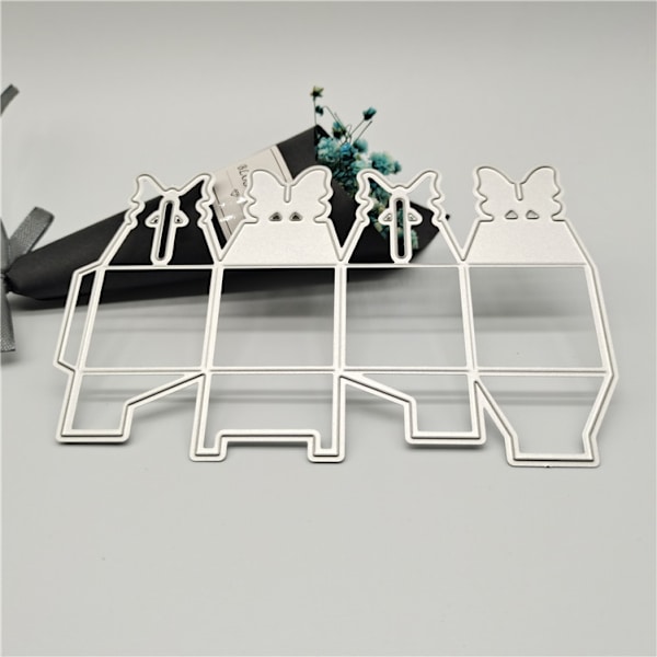 Juleeske skjærende dørbokser Scrapbooking skjærende dør Stenciler Gave til albumpapir Scrapbook Embossing Card Craft