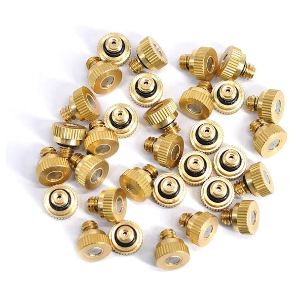 Set med 20 mässingsmunstycken i mässing, atomizers för kylsystem (0,4 mm munstycke)