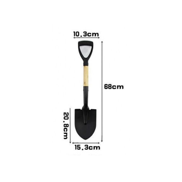 Metall Campspade 68 cm - mångsidiga verktyg för utomhuskörning