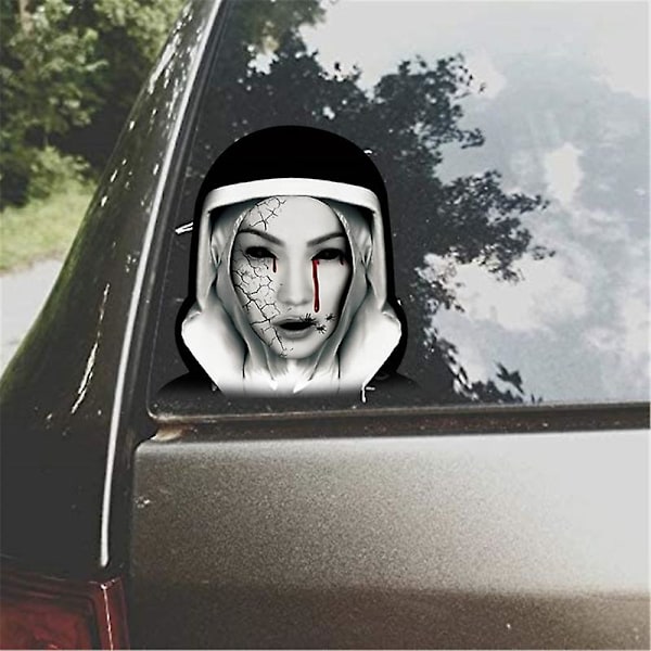 Halloween-auton tarra Irrotettava itseliimautuva seinätarra Kauhu Koriste Autolle tyyli kolme