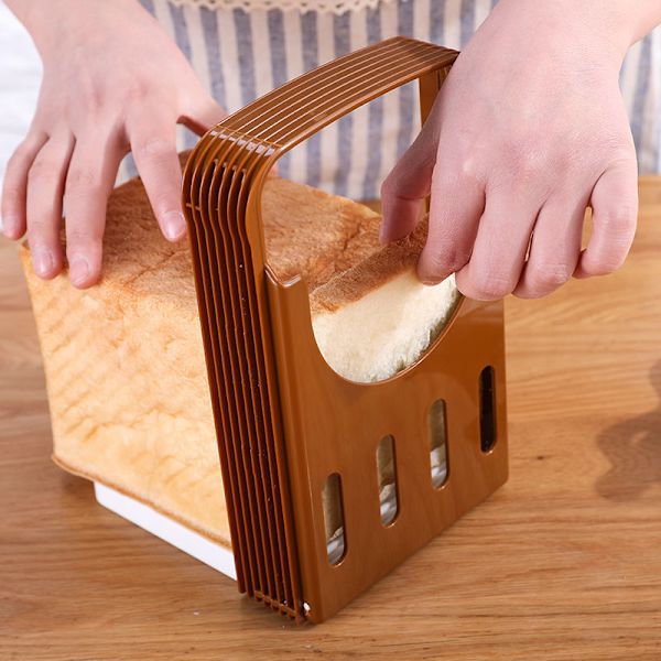 Brød- og toastslicer, skærestyring, køkkenredskaber, brødskærer, bageværktøj