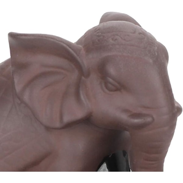 Elefant Statuette Tilbageflydende Røgelsebrænder, Røgelsebrænder, Elegant Røgelsekegle Hjemmeduft Til Afspænding og Stressreduktion