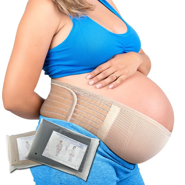 Maternitybältet är maskintvättbart för att lindra höft- och bäckensmärta. Maternitybältet passar alla kroppstyper. (Vit)