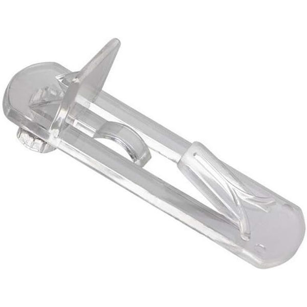 20 stk. plastlåsespiker for hyller, skaphylleklips, låsespiker for hyller, låsespiker for hyller, passer til 5 mm hulldiameter og 3/4 tommers tykk hylle