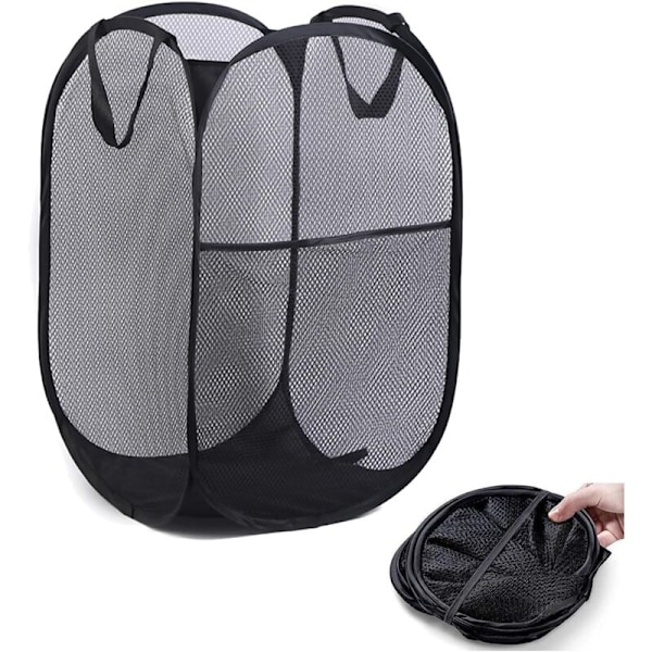 Pop-up - svart - Popable - Labs korg - Portabel - med handtag - för barnrum, studentboende, resa