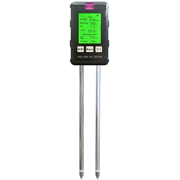 Jordfugtighedsmåler 6 i 1 pH-meter til måling af jordfugtighed/fertilitet/pH/temperatur/luftfugtighed/ieure