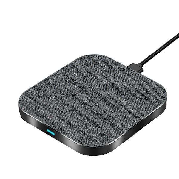 Aluminiumlegering CNC-tyg-PU-läder skrivbord mobiltelefon är lämplig för Apples trådlösa laddning