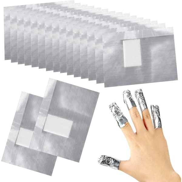 Nagelfolieinpackningar, 100 st Ultratunna nagellackborttagningsark, för nagellackspaket Nagelfolieinpackningar
