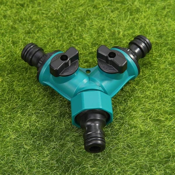 2-vejs haveslange splitter splitter adapter til Y-splitter hane med 3/4 tommer slangeforbindelse 2stk