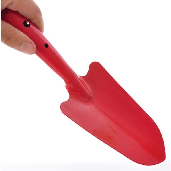 Transplanter Hageverktøy hagearbeid rustfritt stål liten spade blomsterspade liten spade spade utendørs blomsterplanting rød