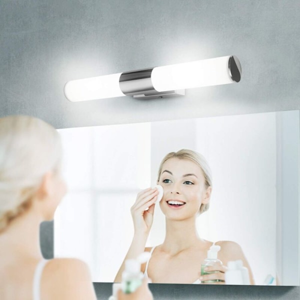 Badeværelsesspejllampe 42cm-12W 1000Lumen LED applique, koldt hvidt lys 6000k, vandtæt, ikke-glimtende, super lys IP44
