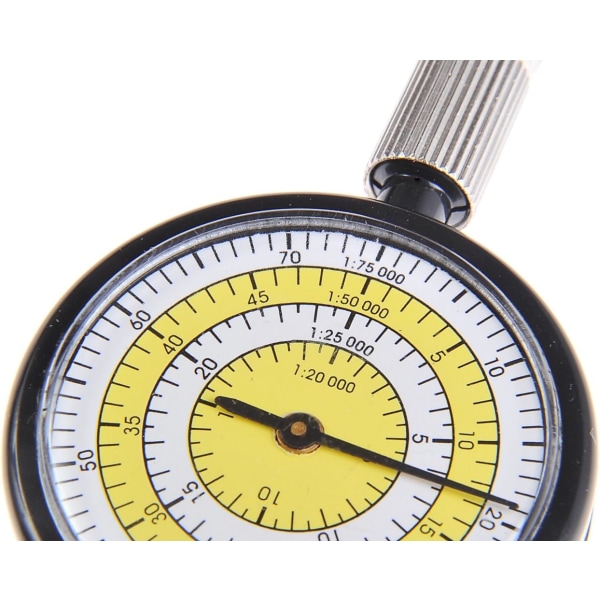 Avståndsmätare: Avståndsmätare, Opisometer, Kurvimeter, Färg: Vit-Ye