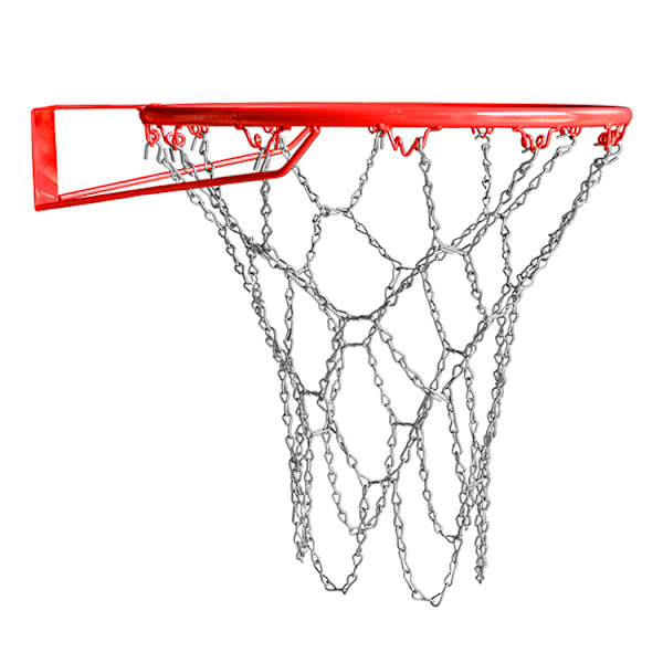 Utomhus basketnät i metall, ersättning för basketnät, kraftigt basketnät, för inomhusbasketplan, campusbasketplan