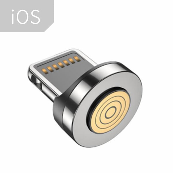 3-pak (3 Micro USB-spidser) Micro USB-adaptere - Magnetiske spidser Magnetisk hoved til magnetisk opladningskabel - Støvprop til mobiltelefon