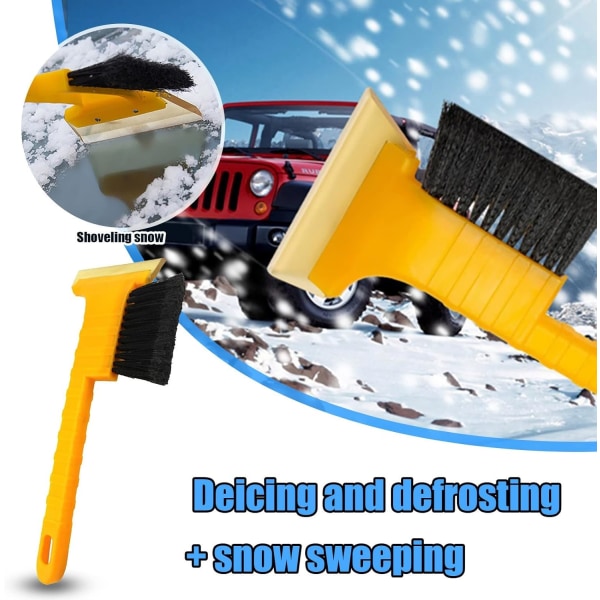 2 in 1 Car Vehicle Snow Ice Scraper Snow Brush Shovel Removal Brush Winter Tools