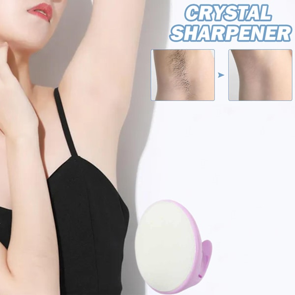 Kristall Fysisk Hårborttagare Bärbar Smärtfri Manuell Epilator för Kvinnor (Lila)