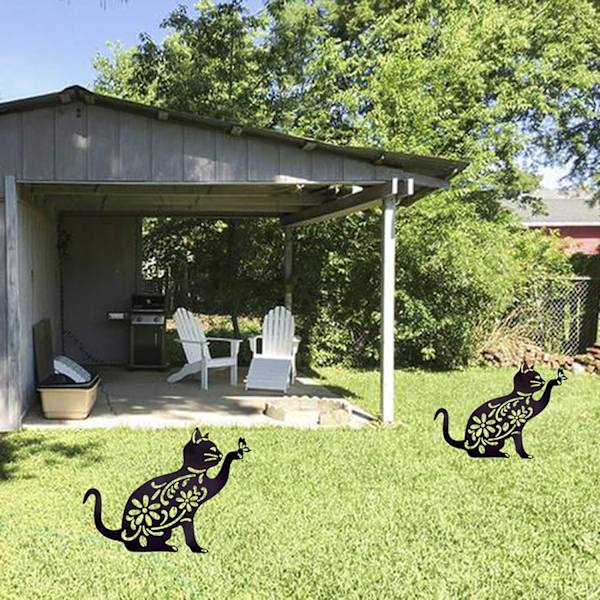 Akryl kattfigur för trädgård - Utomhusdekor