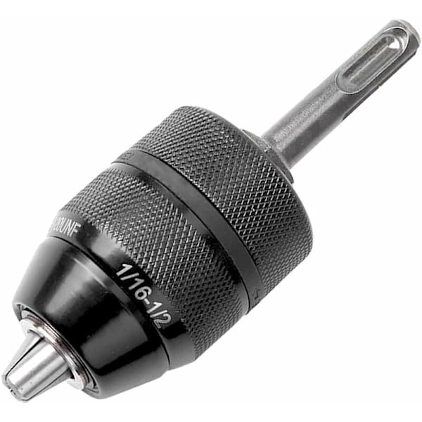 2-13mm raskas ammattikäyttöön tarkoitettu 1/2-20 UNF PIKAKIINNITYSPORANISTUKKA 6,35mm (1/2\") SDS-adapterilla