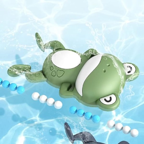 (Grønn) Svømmefrosk leketøy Flytende badekar Barn badeleker