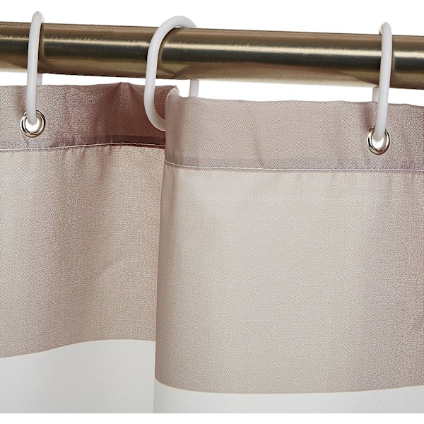 Bruseforhæng i trykt stof 180 x 180 cm, Lysebrun/Beige