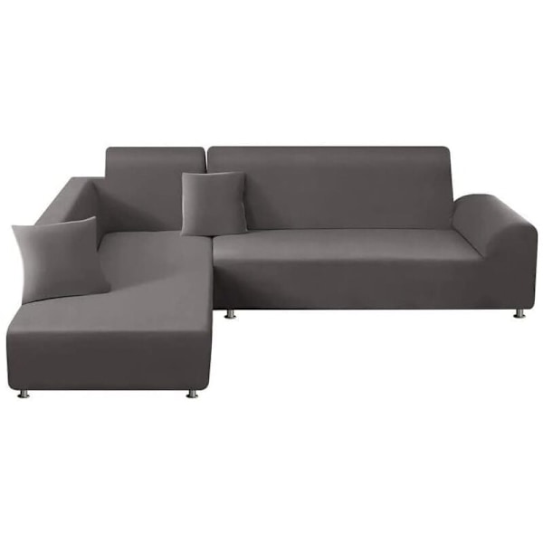 Fleksibelt hjørnesofabetræk 1-rums sofa sofabetræk, L-formet hjørnesofadækning med 1 pudebetræk, Én størrelse: enkelt størrelse: 90-140 cm