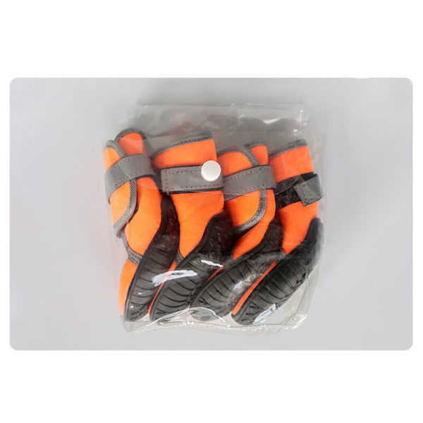Orange M Hundskor och Booties, Hundskor, Snö Hundskor, Skyddande Hundskor med Justerbara Reflexband