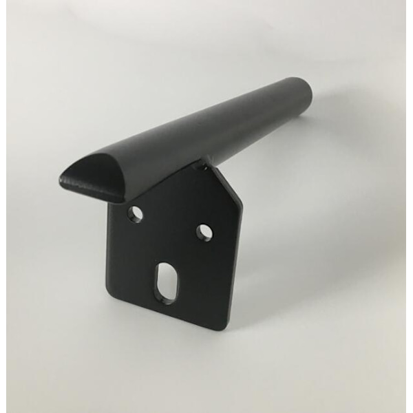 Möbeltillbehör 2 st metall hårdvara möbelstödben matbordsben skoställben soffben (matt svart - höjd 13 cm)