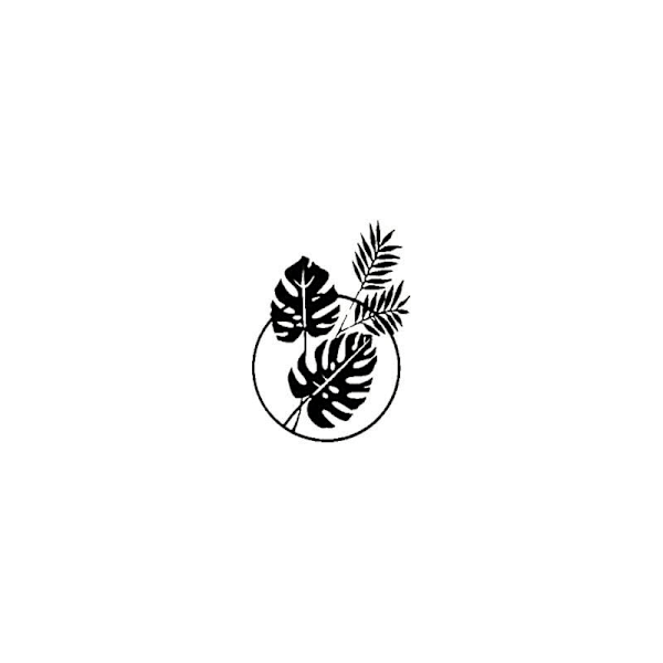 Palmblad Metall Väggdekoration, Svart Silhuett Väggkonst Tropiska Blad För Hem Sovrum Badrum Kök Väggdekoration, 30x41.7cm