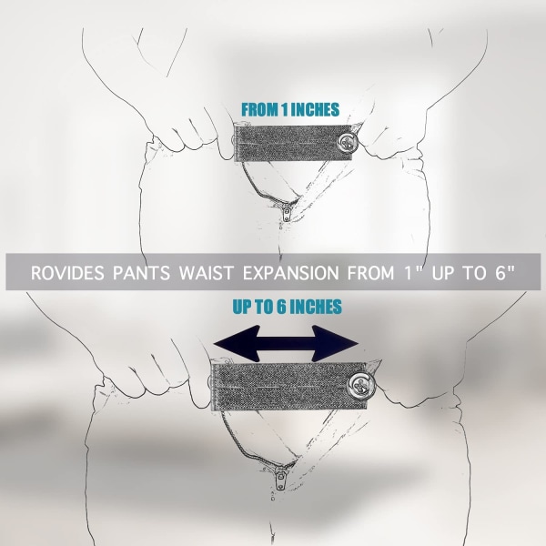 6-pack Elastic Underwear Extenders Graviditet Elastic Waist Extend
