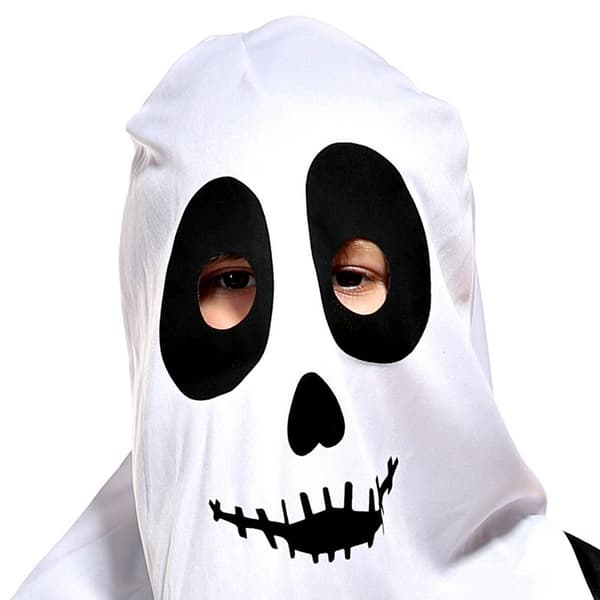L  Lasten pelottava valkoinen aaveviitta Halloween