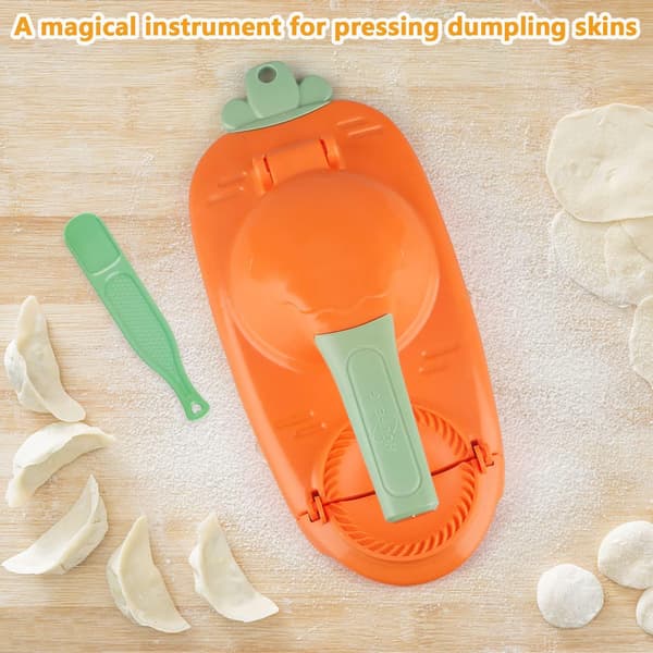 2 i 1 Dumpling Maker, Manuel Dejpresse, Manuel Dumpling Maker Form, DIY Dumpling Maker Ravioli Maker, Dumplingforme til Dumplings