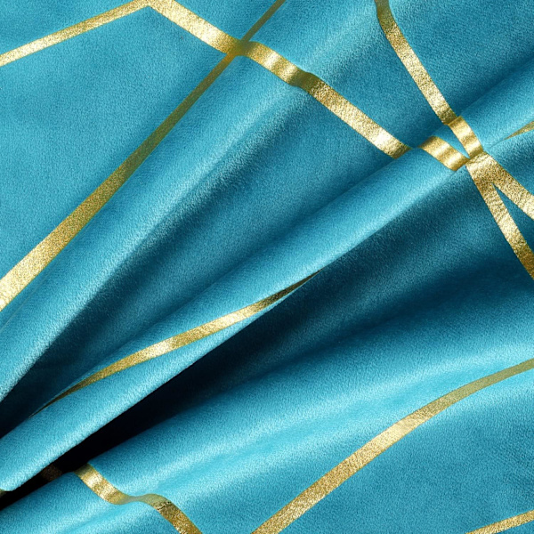 Grønt sofasæt med 2 (uden pudeindsats) Fløjlsbetræk 45 x 45 cm Pudebetræk Dekorativt pudebetræk Guldlinje Geometrisk pude Stue B