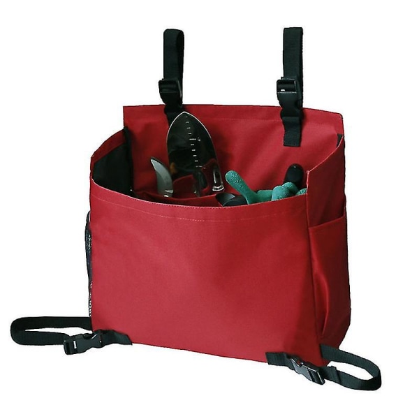 RED-Gräsklippare Organizer Push Bag Mower Garden Organizer Förvaring