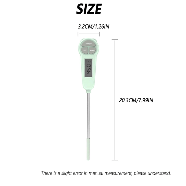 Digital kötttermometer, snabbavläsande kökstermometer med stor LCD-skärm ℉/℃-knappar