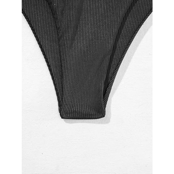 Naisten 2-osainen Bandeau-uimapuku Solmio Sivu Ribattu Bikinisetti M