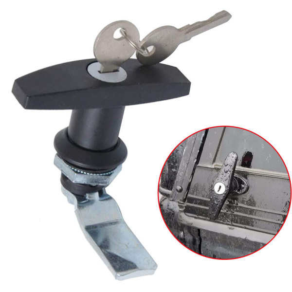 2 stk. RV Trailer T-håndtag Toggle Lock-Sort