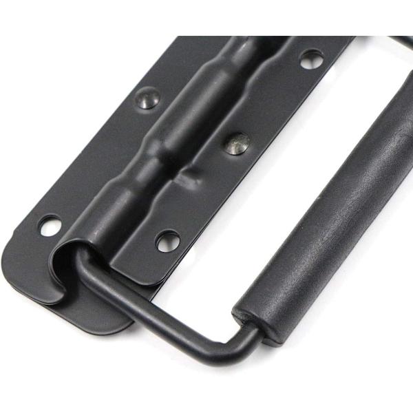 Fällbart handtag 2 svarta handtag (122 mm)