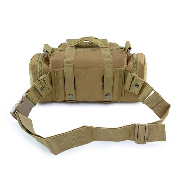 Taktisk Molle Fanny Pack Crossbody Väska Axelväska Midjeväska Multifunktionell Herrväska för Resor Jakt Vandring Camping Cykling
