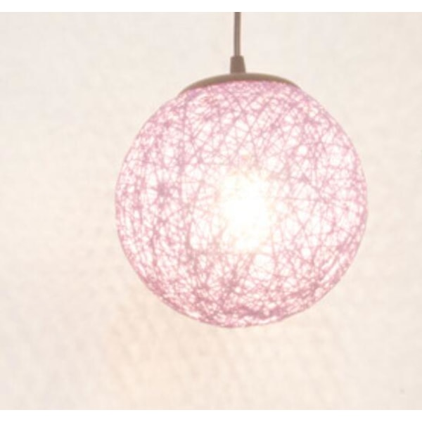 Pendel, lysekrone Kreativ personlighet kunst hamp ball rotting lysekrone (15 cm lilla)