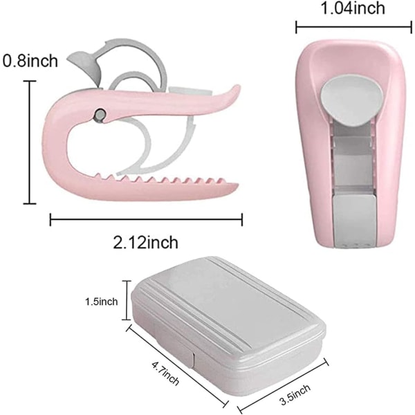 6-pack täcke duntäcke klämma, hög elastisk täcke klämma täcke hållare halkfri säkerhetsnål med plast presentask (rosa)