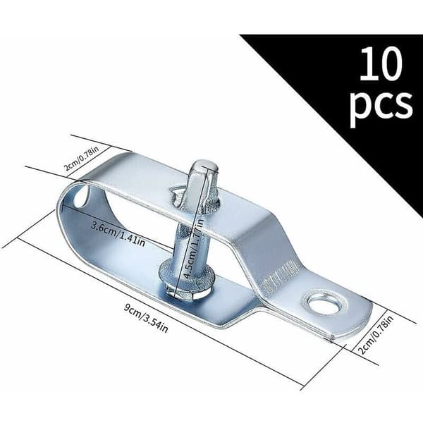 10 stk. Wire Reb Strammer, Hegnsstrammer, Pigtraad Strammere, Reb Strammer Connector Kit til Stram Wire