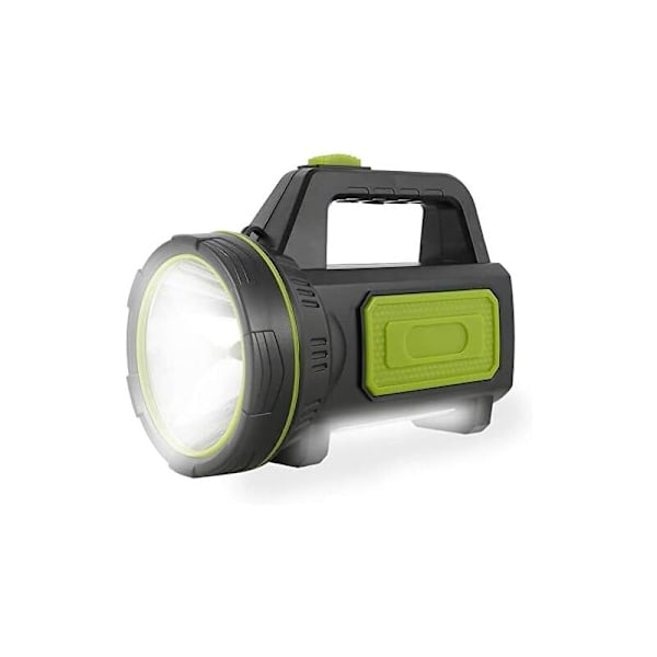 Kraftig USB Oppladbar USB Oppladingslampe med MAH med sidelys, Vanntett lommelykt for nødssituasjoner, fotturer, camping, jakt (med sidelys)