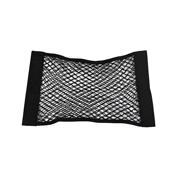 Sæt med 2 universelle netlommer til bagagerum med velcro 25cm x 50cm organizer taske net i bil med velcro solide strimler for tommelfinger op