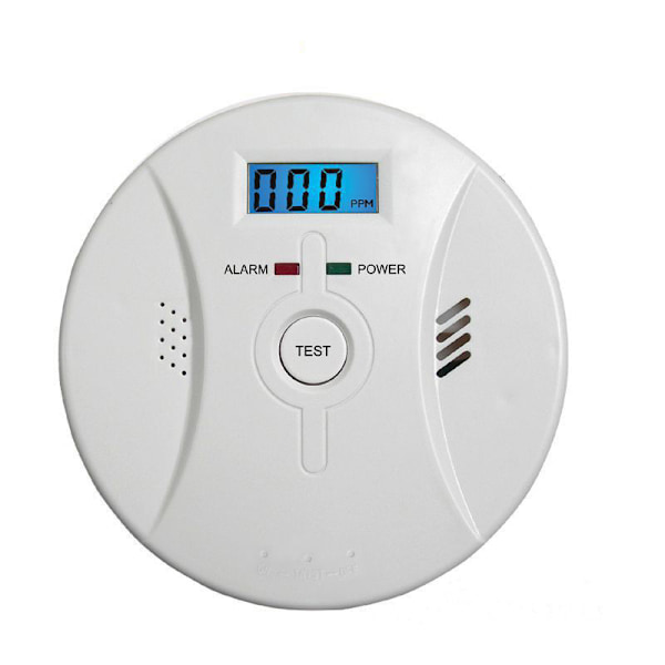 Häkävaroitin LCD-näytöllä, CO-ilmaisin, voimakas 85 dB hälytys, häkävaroitin häkäanturilla, paristokäyttöinen, 4,5 x 1,5 tuumaa