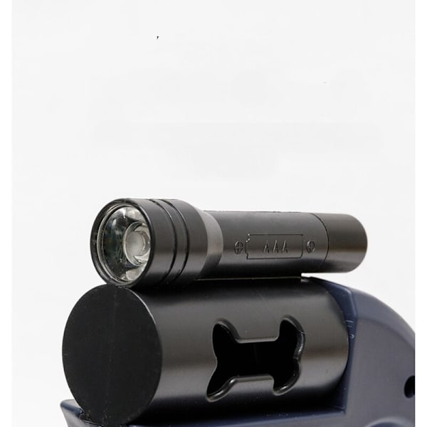 Dobbel innfellbar kobbel for 2 hunder, hundekobbel med LED-lys og 3M kobbeldispenser