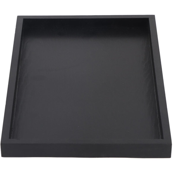 Rektangulært serveringsbrett i massivt tre for te, kaffe, snacks, restaurant, 30 x 20 x 2 cm