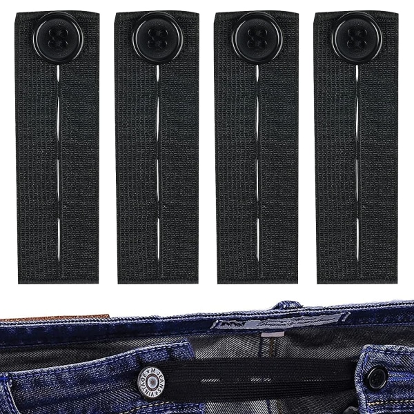 5-pack byxor stretchers, byxknappsförlängare, justerbar elastisk knappstretch i gummi, byxknapp för gravidbyxor, för jeans, P